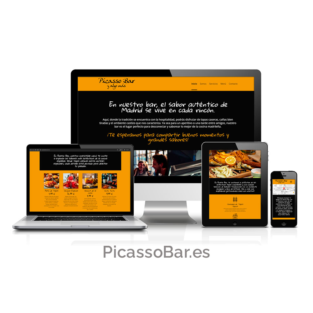 Creación de Páginas Web para Bares - Restaurantes